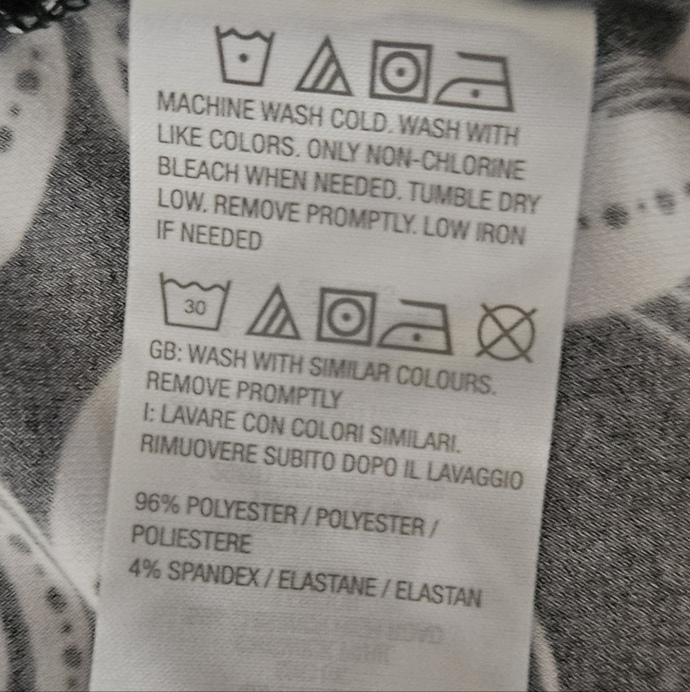 SUSAN GRAVER WIDE LEG PANTS SZ LP BLACK WHITE - Picture 7 of 7